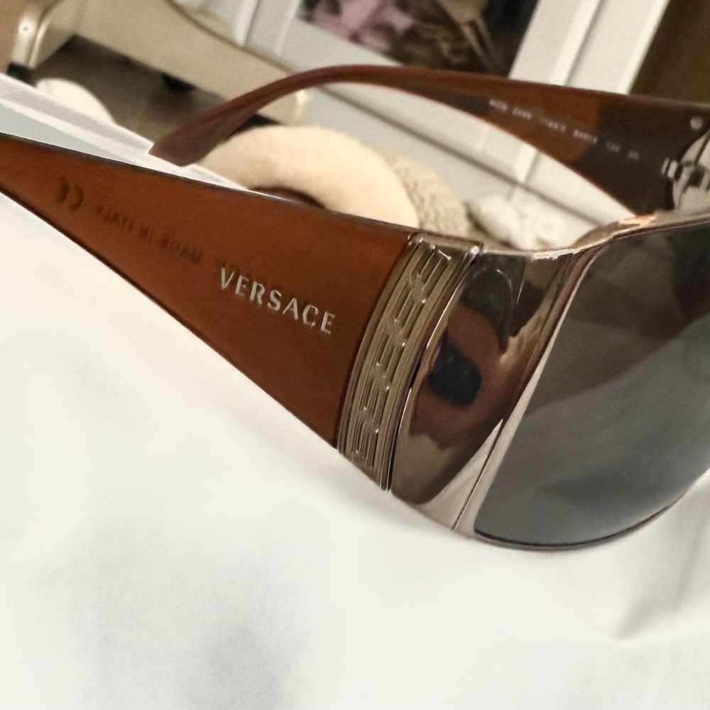 Versace Sunglasses in Brown and Silver